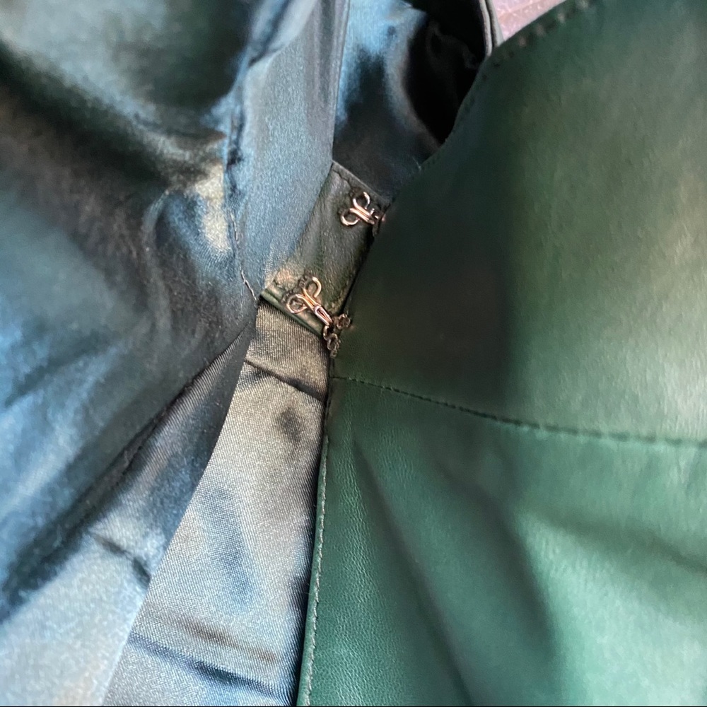 NWOT h:ours Doria Leather Dress - Picture 5 of 7